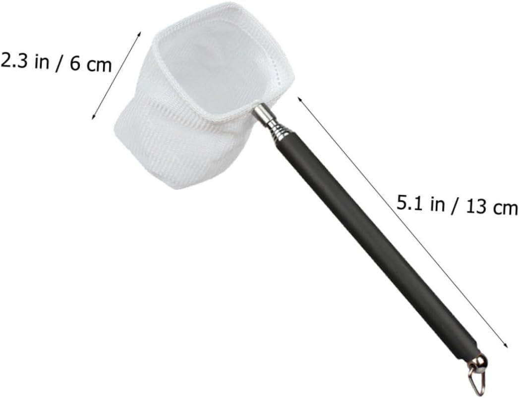Yardwe Extendable Fish Net Retractable Telescopic Rod for Safe Fish and Shrimp Catching Portable Design with