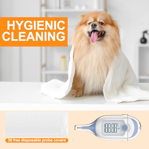 image for MINDPET-MED Pet Thermometer, Friendly Short Probe,Comfort Flexible,10-