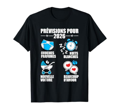 Homme bientôt Papa 2026 Annonce Humour, Cadeau Futur Papa 2026 T-Shirt