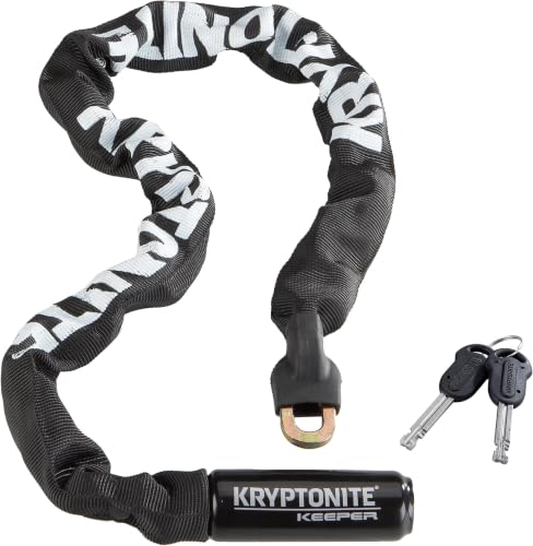 Image of Kryptonite Keeper 785 Bike Chain Lock,2.8 Feet Long Heavy Duty Anti-Theft Bicycle Chain Lock with Keys for Bike,Motorcycle,Scooter,Bicycle,Door,Gate,Fence,(Pack of 5)