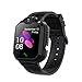 Winnes Inteligente Reloj para Niños, IP67 Impermeable Smart Watch Phone 2 Vías Llamada Reloj Niñas Localizador con SOS Anti-Lost Alarm Táctil Smartwatch para 3-12 Años De Edad (H1 Negro)