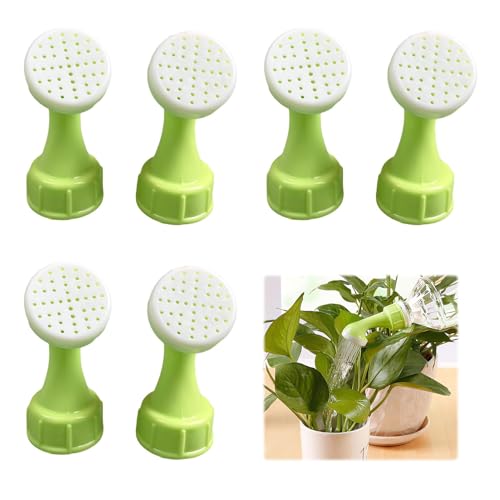 Mini Watering Can Watering Tops for Bottles,6 PCS Bottle Sprinkler Portable Watering Sprinkler Heads,Bottle Top Sprinkler DIY Small Watering Can Suitable for Plant Flower Gardening