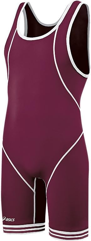 Asics Mens Snap Down Wrestling Singlet Navy/White