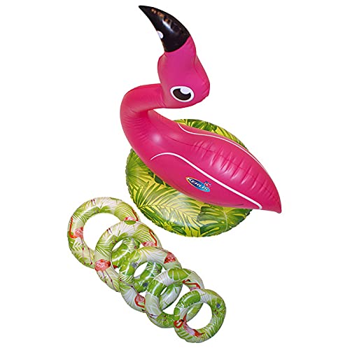 Kerlis Jeu de Lancer Flamant Rose pour Piscine