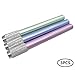 KRISMYA Aluminum Assorted Colors Pencil Lengthener – Pencil Extender Holder for Colored Pencils in Regular Size (3 Pcs)