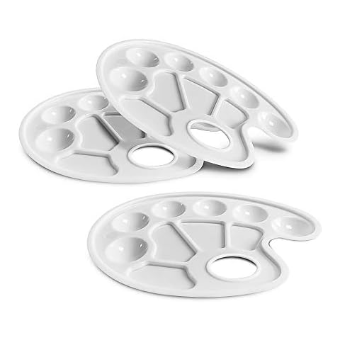 FYSL Paleta de pintura plástica con Agarre de Pulgar Cover