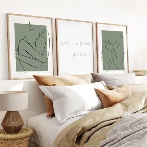 Affiches couple ligne unique art minimaliste pour célébrer l'amour et l'harmonie