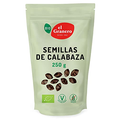 El Granero Integral - Semillas de Calabaza - 250 g - Rico en Vitaminas y Minerales - Fortalece el Sistema Inmunológico - Ideal para Todos los Platos - Aptas para Veganos