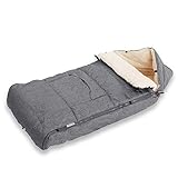 Lieferumfang: 1x Baby Winterfußsack in Grau meliert