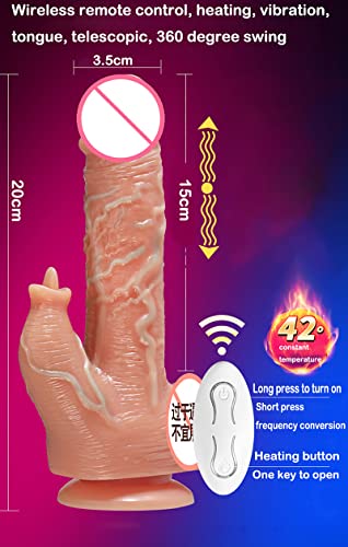 Prótese Realística com 10 Modos de Vibração e Aquecimento Recarregável 18,5 x 3,7cm