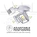 Home Zone Security Motion Sensor Light - Outdoor Weatherproof Ultra Bright 5000K LED Flood Lights (1 Set), White
