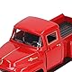Airshi Klassisches Pickup-Truck-Modell, 1:32, Dekorative Figur, Ornament, Vintage-Pickup-Truck-Modell aus Druckguss für für Neujahr (Rot)