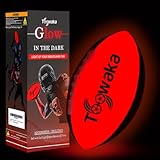 Toowaka Kids Light up Football,Glow in The Dark Youth Ball with LED Lights Pre-Installed-Batteries Included (Size 6)
