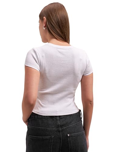 Image of Tokyo Talkies Women Pure Cotton Tops for Woman|Regular Fit Slim fit Crop Tops for Women Western|Top Tshirt for Women Stylish Western|Suitable for Casual and Workwear