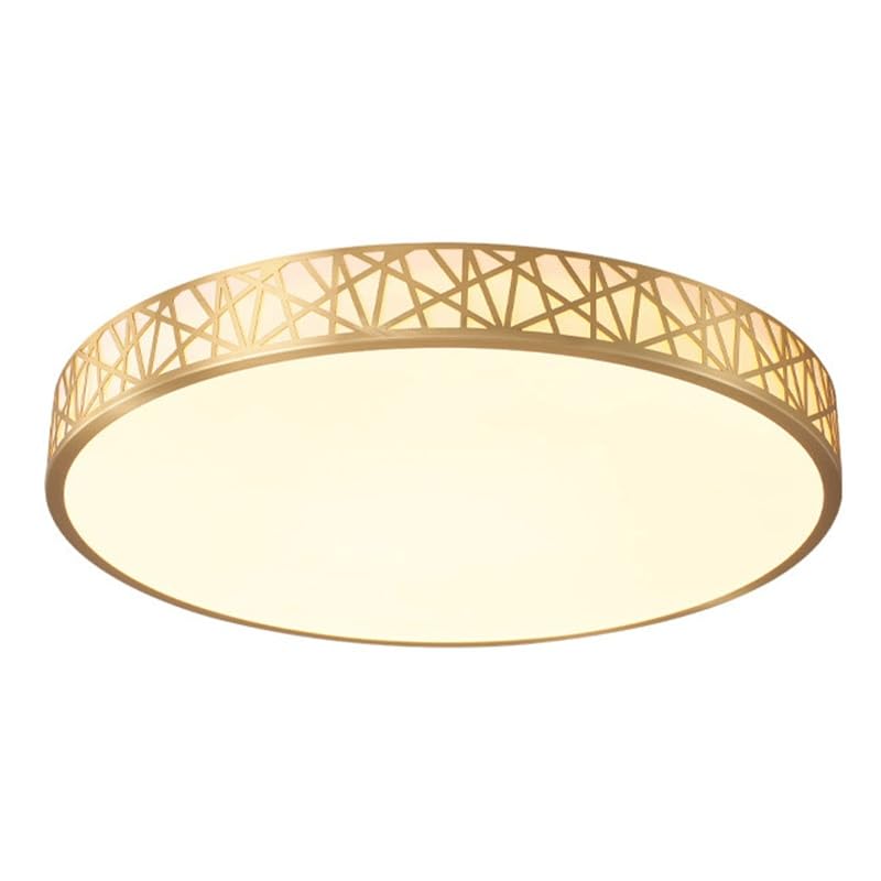 Plafonnier acrylique rond 11,8" américain à 3 couleurs réglables pour salon