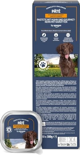 by Amazon Comida Húmeda para Perros, Paté con Pollo, 300g, Paquet...