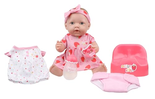 Missy Kissy Kiss & Care Nursery | Drink & Wet Interactive Doll Gift Set by JC Toys