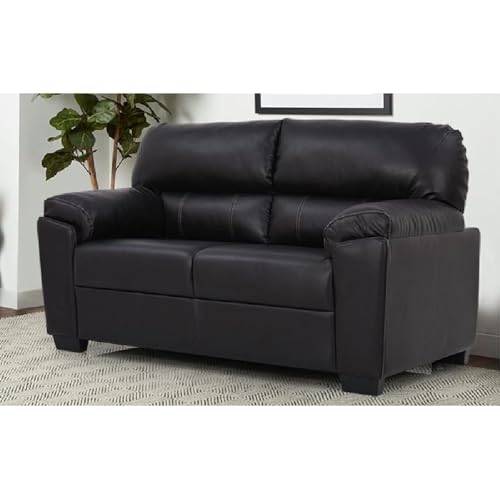 Image of Royaloak Sepang Malaysian Leatherette Sofa 2 Seater | Tufting Design | Pocket Springs for Extra Comfort | Flared Armrests | Solid Wood Frame Construction | High Backrest | Sofas for Living Room