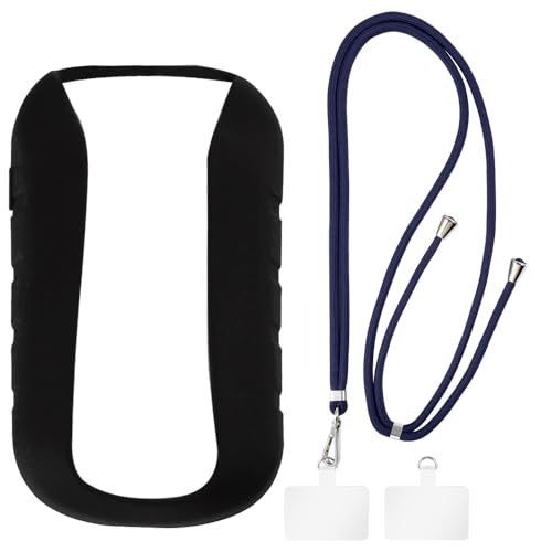 Custodia TPU con Tracolla/Collana a Spalla Compatibile con Garmin eTrex Touch 25, Cover Protettiva Antiurto con Laccio Regolabile