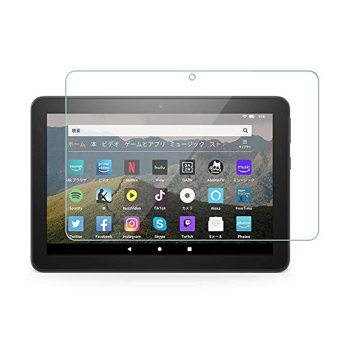 For Fire HD 8 / Fire HD 8 Plus �i2024 / 2022 / 2020�j �K���X�t�B���� �t�@�C���[�G�C�`�f�B�[8 / 8�v���X 2024/2022/2020 �t���ی십���K���X�t�B���� �yELMK�z���{���f�ވ��Ɏq���E���d�x