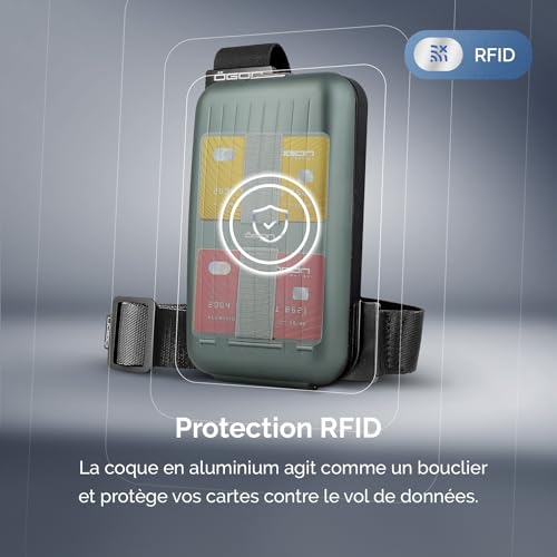 ÖGON -DESIGNS- Phone Bag & Wallet The ultimate smart case for your phone with an innovative built-in wallet (Aluminium Platinium)