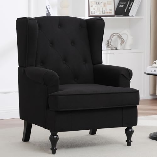 Mid Century Modern Wingback Accent Chair