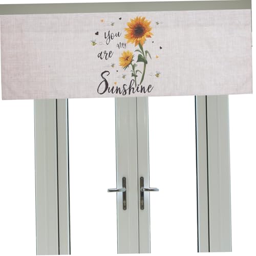 Cortina corta de tejido pongee decorativa para ventanas de dormitorio y sala 5