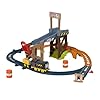 Thomas & Friends Motorized Toy Train Set Diesel’s Lift & Load Construction with Track & Cargo for Preschool Kids Ages 3+ Years