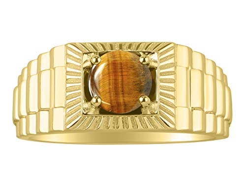 Bague œil de tigre au quotidien bijou homme style designer