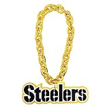 Aminco NFL Pittsburgh Steelers Team Fan Chain, Gold