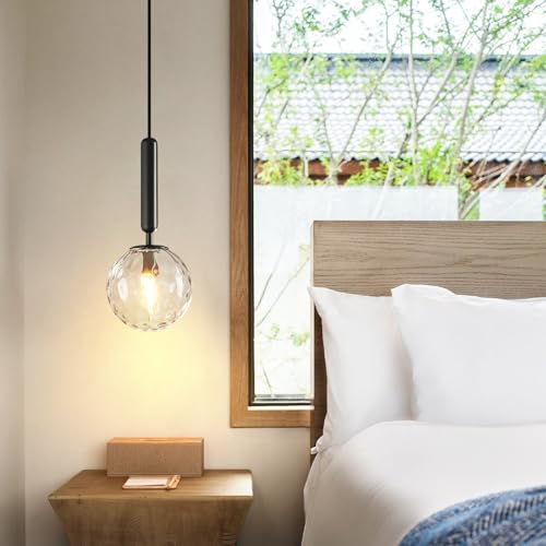 Image of Modern Black Pendant Light Hanging Fixture Light 3-Pack