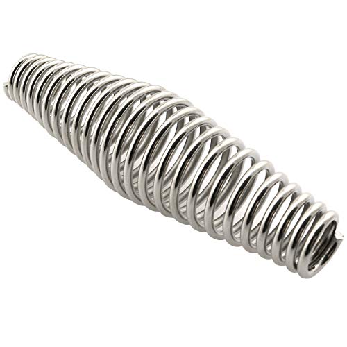 LQ Industrial Stainless Steel BBQ Heavy Duty Cool Touch Stove Smoker Spring Handle Coil Grip