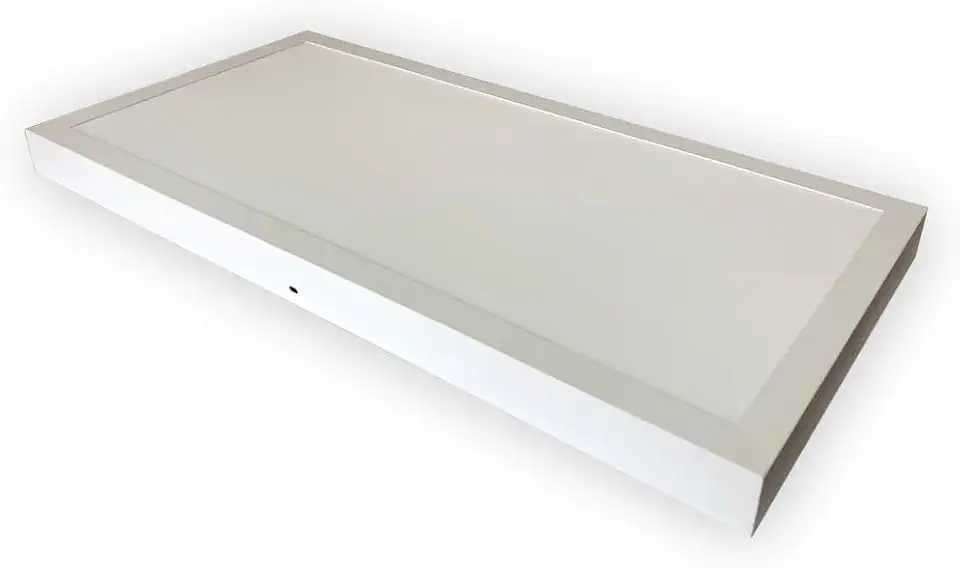 Giekis Painel Plafon 36W Sobrepor Retangular Luz Fria 6500K 60x30cm Bivolt - Iluminação Geral em Ambientes Internos - Branco - Cartão - Sala de Estar, Sala de Jantar, Quarto, Cozinha