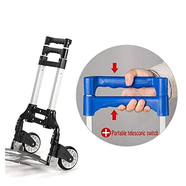 Aviation Aluminum Alloy Three-Wheeled Folding Shopping Cart Seat, Lightweight Stair Climbing Cart, Detachable Waterproof Ox Cloth Bag,B (C) (B)