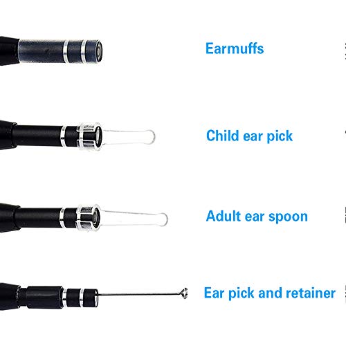 Goodjobb 3 em 1 otoscópio digital LED, ferramenta de limpeza de cera de ouvido Câmera HD de limpeza