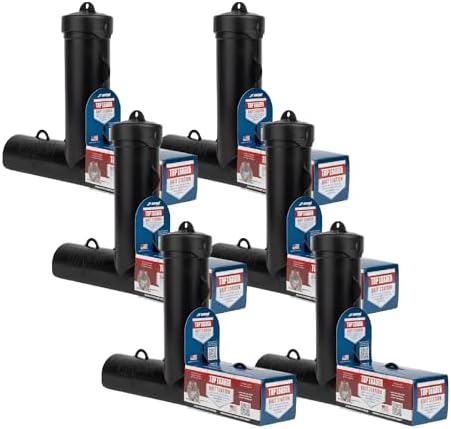 Top Loader Black Plastic Rodent Bait Station – Durable Tamper-Resistant Station for JT Eaton Bait Blocks & Rodenticides