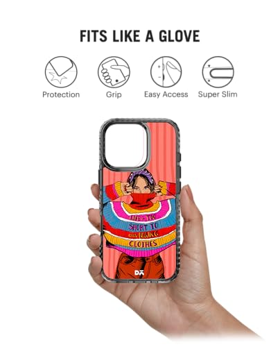 Image of DailyObjects Colourblock Jumper Stride 2.0 Magnetic Case Cover Compatible with iPhone 16 Pro Max | Wireless Charging Slim Back Cover | 2 Layer Edge Protection & Shockproof