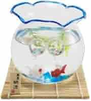 Amazon.co.jp: 昔ながらの金魚鉢セット（青） : ホーム＆キッチン
