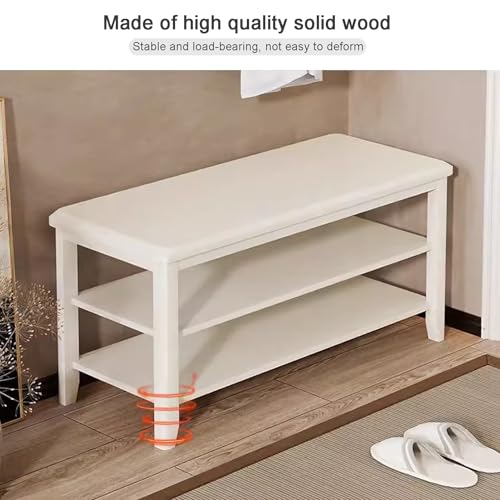 Rangement d'entrée en bois blanc pour un intérieur ordonné