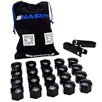 Radschrauben Radmuttern I MADE IN GERMANY I 20x Radschraubenkappen 17 mm I Radmutternkappen UNIVERSAL Kunststoff Kappen Abdeckungen Abdeckkappen für Schrauben