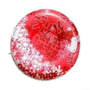 Aufblasbarer Schneeschlauch 90 cm mit Griffen für Erwachsene, robuster PVC-Schlitten für Familien-Winterspaß auf Schnee-Hängen, abriebfest (A)