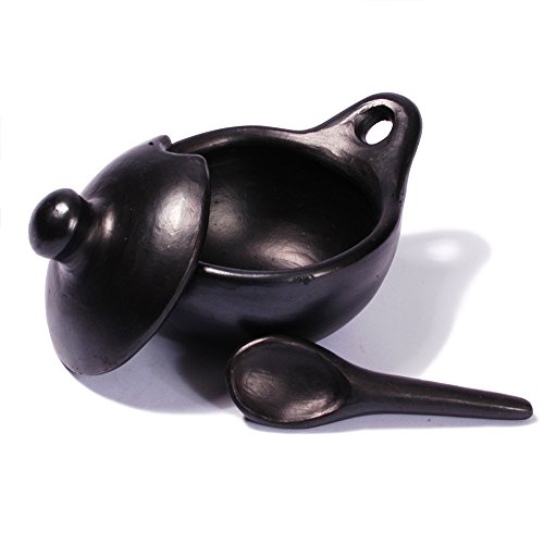 Ancient Cookware, Chamba Clay Salsa Dish with Spoon