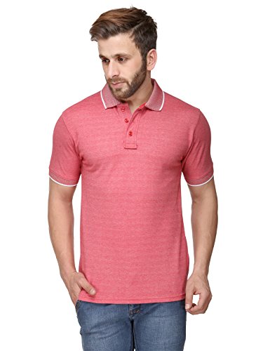 Image of Scott International Spark Polo T-shirts for Men - Bird Eye Collar neck, Half Sleeves, Cotton, Regular Fit, Stylish Branded Solid Plain tshirts for Boys
