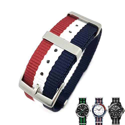 Bracelet nylon 20mm pour Omega Seamaster de finition supérieure