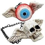 HOLIDYOYO 2個骷髅头吊饰 車用インテリアチャーム レジン製割れにくい おしゃ