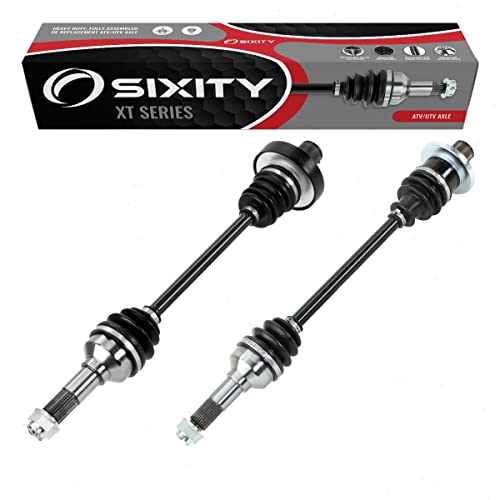 2 pc Sixity XT Rear Left Right Axle compatible with Yamaha Rhino 700 2013 - YXR7FDGR FDR FHD 4X4