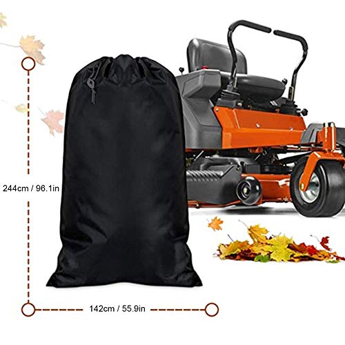 Lawn Tractor Leaf Bag, 210D Anti Drop Grass Catcher Garden Lawn Leaves Waste Trash Collection Bag Tool, Use for Riding Lawn Mower