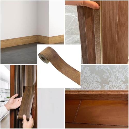 Image of Imitation Woodgrain Repair Tape 2inch x 32ft Self Adhesive Tape Wooden Decoration PVC Resin Tape Suitable for Table Door Window Floor