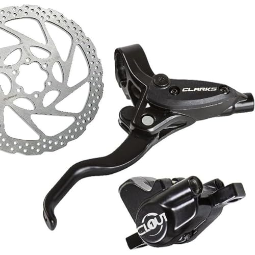 Clarks Clout Two Piston Hydraulic Brake Front F160 - Is Mount: Black