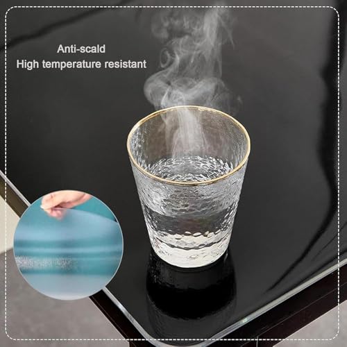Nappe protection PVC transparent 2mm ronde imperméable table cuisine